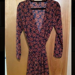 Floral wrap dress
